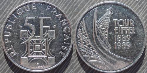 France francs 1989 - #,
