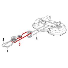 Cinghia trapezoidale 589532801 / 575225501 Husqvarna Rider 111 B, 111 B5, 112 C, 112 C5