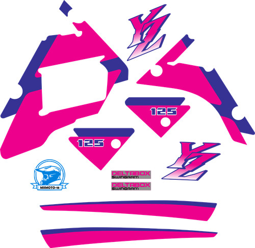Yamaha 125 1992 decal - yz,