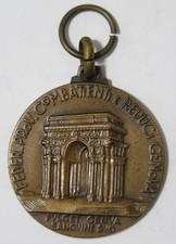 MEDAGLIA GENOVA COMBATTENTI REDUCI GUERRA ARCO VITTORIA FEDERAZIONE PROVINCIALE
