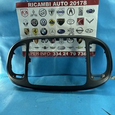 CORNICE AUTORADIO CENTRALE FIAT 500L DAL 2017(PROFILO NERO)