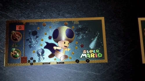 Billet toad super mario - billet, bros