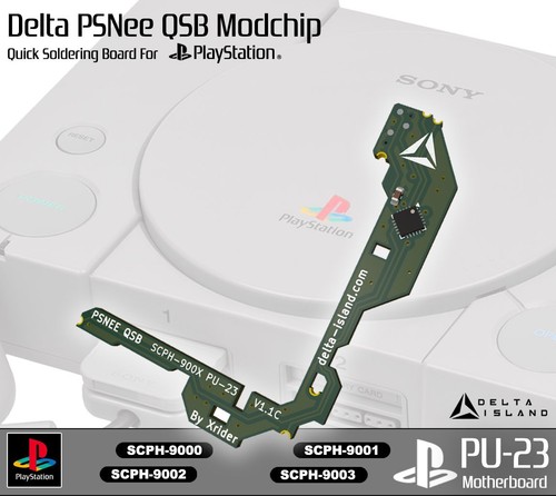 Ps1 modchip puce 23 - ps1, pu-23