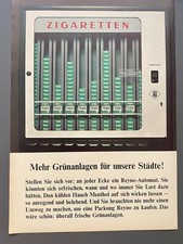 Distributore automatico sigarette Reyno più aree verdi 1966 vintage pubblicità pubblicità