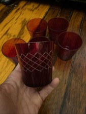 Set 6 portacandele in vetro