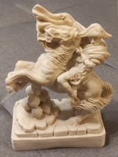 STATUA NAPOLEONE BONAPARTE A CAVALLO - SCULTURA FIRMATA A. GIANNETTI VINTAGE