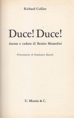 Duce ascesa caduta - duce,