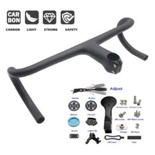 Carbon Road Bicycle Integrated Handleba Stem 28.6mm 380-460mm Bicycle Parts