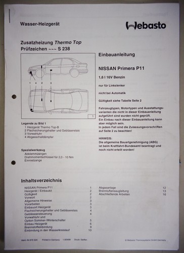 Einbauanleitung webasto - einbauanleitung,