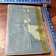 LIBRETTO DI CIRCOLAZIONE AUTOVETTURA FIAT 500 110 F 1965 
