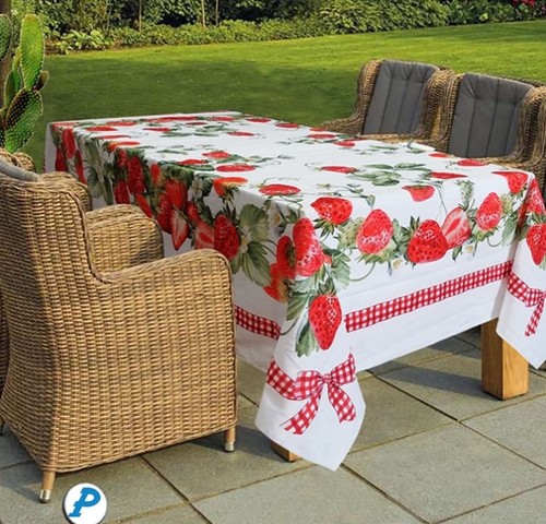 Rectangular spring tablecloth - rectangular,