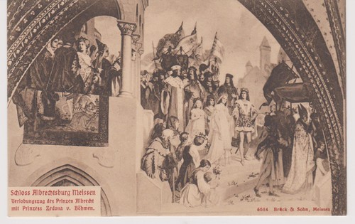 Cartolina meißen 1920 circa - meißen,