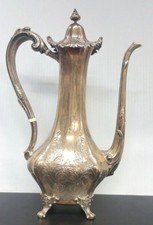 Antico Cowell and Hubbard Argento Sterling Brocca Tè Caffettiera Arte Nouveau