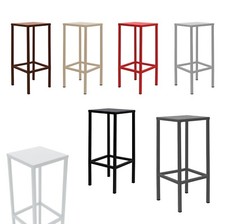 SGABELLO BAR PUB SALA SLOT BISTROT INDUSTRIAL GINEVRA METALLO MONOBLOCCO ROBUSTO