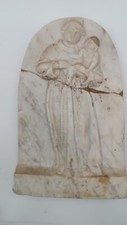 scultura Targa,formella bassorilievo in marmo -Sant'Antonio da Padova XVII secol