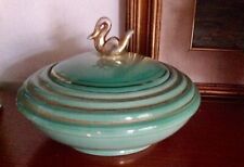 Scatola in ceramica con coperchio anni 40/50