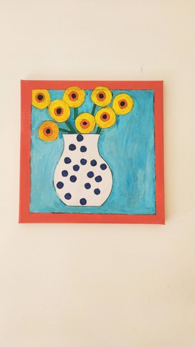 Quadro moderno dipinto mano - a,