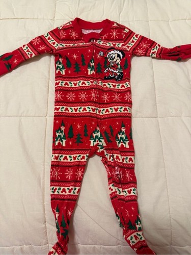 Disney red holiday - holiday, footie