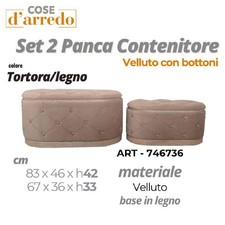 PANCA CONTENITORE CON BOTTONI