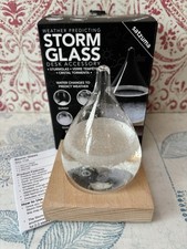 Crystal Storm Glass Globe Weather Forecast Bottle Storm Gift New