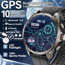 Nuovi orologi intelligenti GPS Premium Altimetro da esterno Barometro Schermo AM