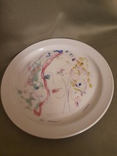 PIATTO CERAMICA  FIRMATO ERNESTO TRECCANI PRIMAVERA 