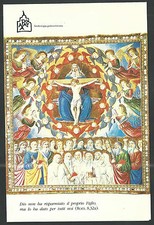 Estampa de la Santissima Trinidad andachtsbild santino holy card