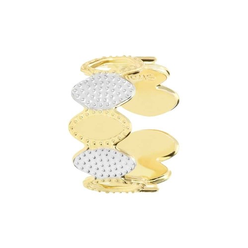 Anello stroili acciaio - acciaio, dorato