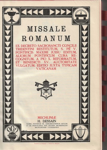 Missale romanum - missale,
