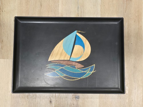 Vassoio barca vela - barca, vintage