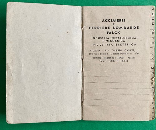 Vecchia agendina telefonica - agendina,