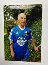 Autografo HELMUT MÜLLER-Carl Zeiss Jena-Motore-NS DDR-foto reale autografata-anni '50