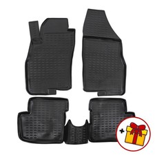 Tappeti Tappetini Auto 3D In Gomma Per Fiat Grande Punto 2006-2018