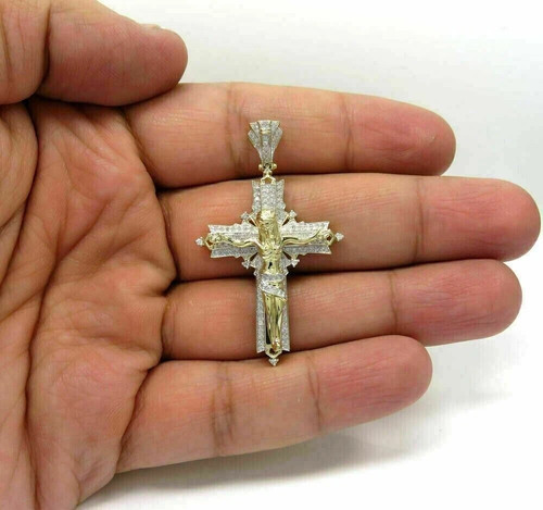 Ciondolo croce tonda - , diamante