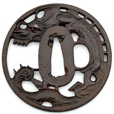 Tsuba 鐔 Doragon Design MUMEI