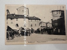 cartolina BUSALLA GENOVA PIAZZA UMBERTO I antica animatissima