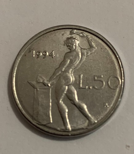 Moneta lire piccola anno - 50,