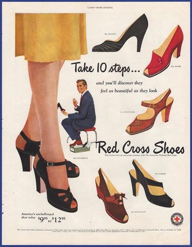 Scarpe croce rossa 1951 - scarpe,