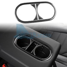 For SEAT Ateca 16-25 Cupra Ateca 18-25 Carbon Fiber Rear Water Cup Frame Sticker
