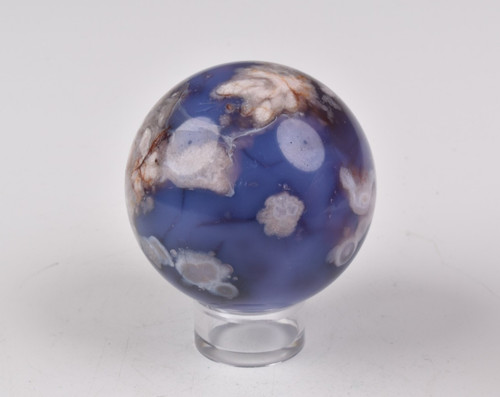 Sfera agata fiore blu dal - fiore,