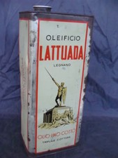LATTA OLIO DI LINO OLEIFICIO LATTUADA LEGNANO VINTAGE TOLLE 
