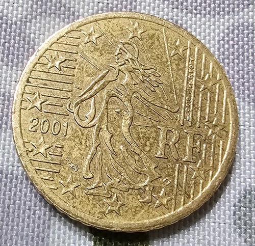 Moneta centesimi francia - centesimi, rf