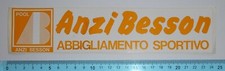 ADESIVO STICKER VINTAGE AUTOCOLLANT AUFKLEBER ANZI BESSON SPORT ANNI'80 