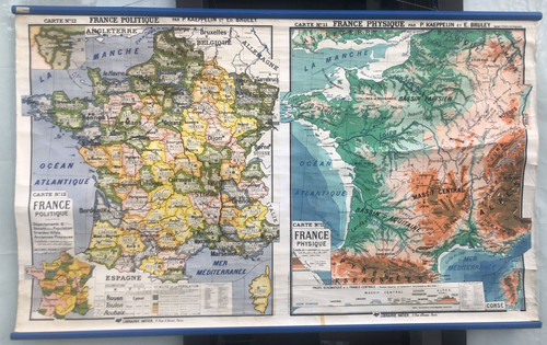 Carta geografica francia - carta,