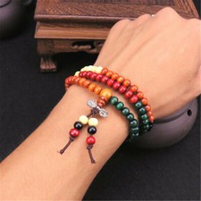 Collana Bracciale Mala Sandalo