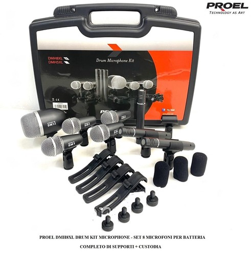 Proel dmh8xl set - dmh8xl, microfoni