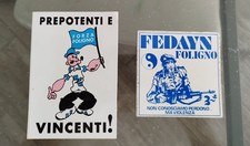 Foligno 2 ADESIVI STICKERS PEGATINA AUFKLEBER Fedayn Hoolingans Warriors ANNI 80