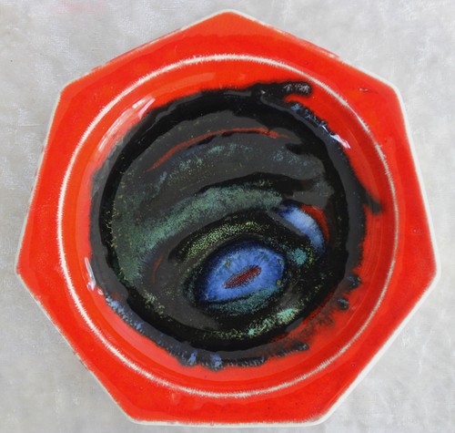 Poole pottery red - poole, delphis