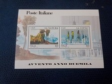 4 Mag 2000 Italia Repubblica La Natura La Città foglietto F27 n 2476 n 2477 MNH