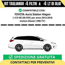 Tagliando per TOYOTA Auris Station Wagon 1.4 D-4D 66 kw Diesel 2013-2018 - 4 ...